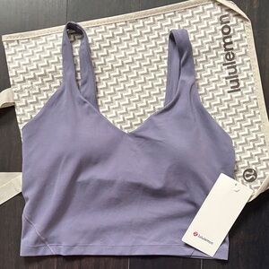 LULULEMON ALIGN TANK IN GRAPE MIST SZ 8 NWT